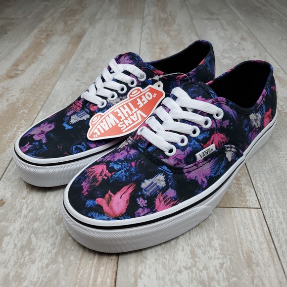 warped floral vans
